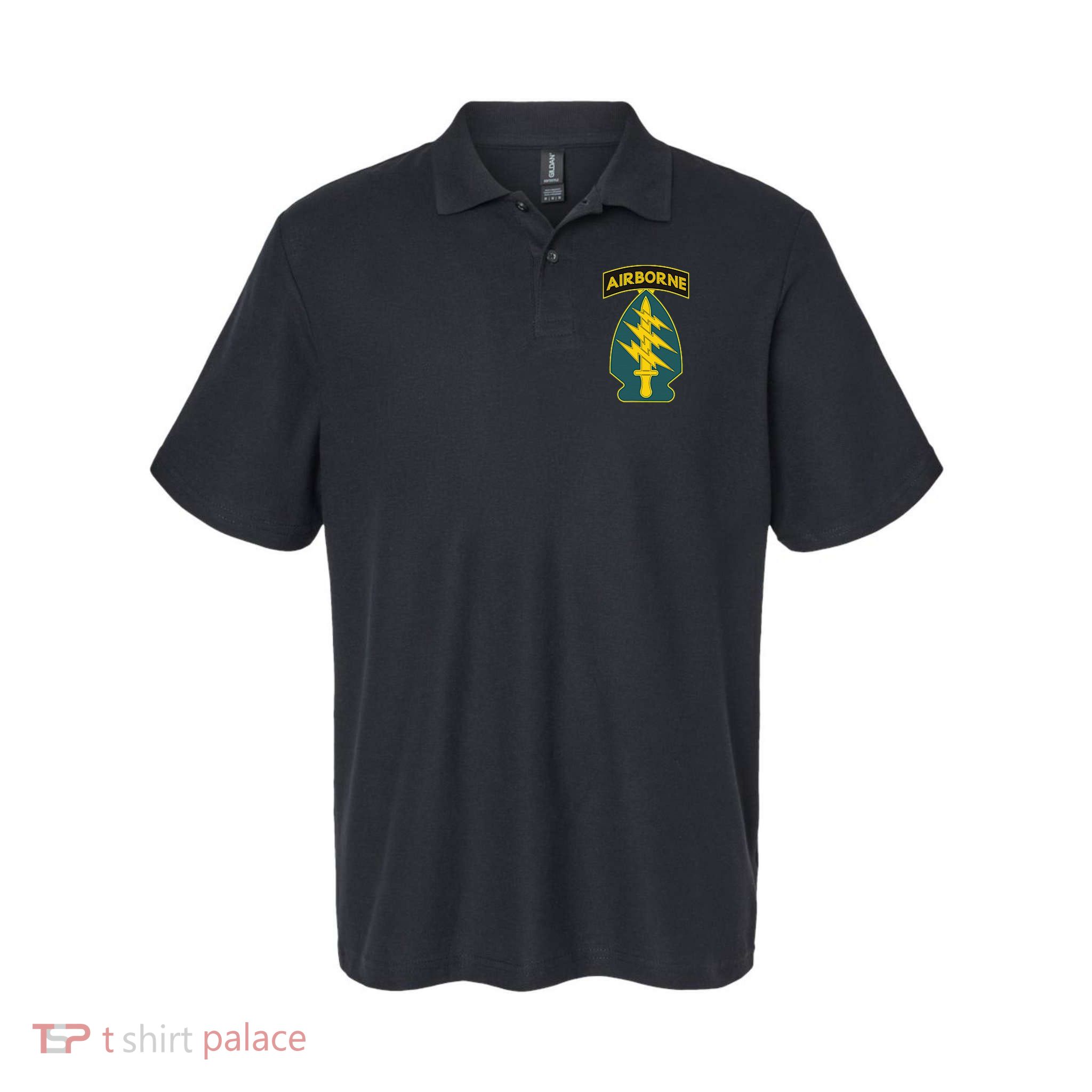1st Special Forces Green Beret Airborne Sf Veteran Polo
