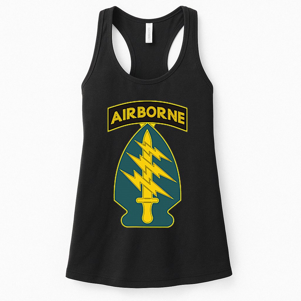 1st Special Forces Green Beret Airborne Sf Veteran Womens Tank Top