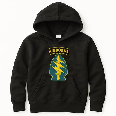 1st Special Forces Green Beret Airborne Sf Veteran Kids Hoodie