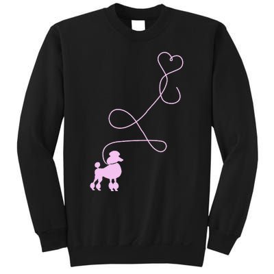 1950's Sock Hop Costume Dog Cute Poodle Heart Sweatshirt