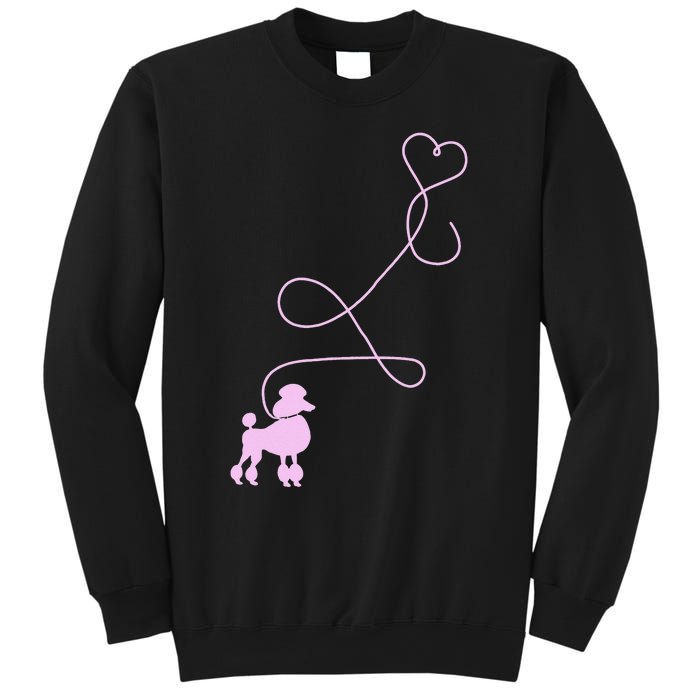 1950's Sock Hop Costume Dog Cute Poodle Heart Sweatshirt