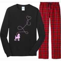 1950's Sock Hop Costume Dog Cute Poodle Heart Long Sleeve Pajama Set