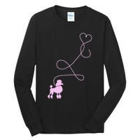 1950's Sock Hop Costume Dog Cute Poodle Heart Tall Long Sleeve T-Shirt