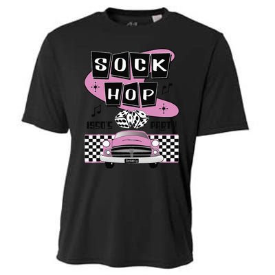 1950s Sock Hop Dance Party Retro 50s Costume Rockabilly Cooling Performance Crew T-Shirt