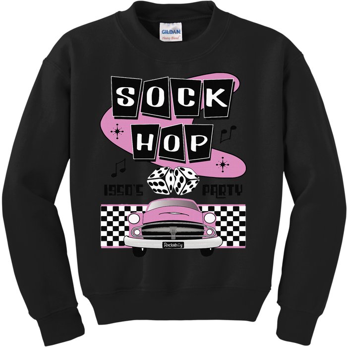 1950s Sock Hop Dance Party Retro 50s Costume Rockabilly Kids Sweatshirt