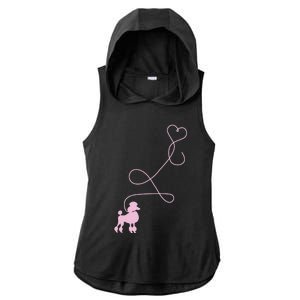 1950s Sock Hop Costume Dog Cute Poodle Heart Ladies PosiCharge Tri-Blend Wicking Draft Hoodie Tank