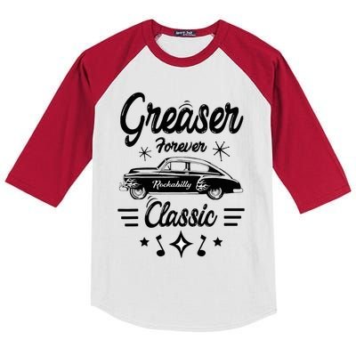 1950s Sock Hop Costume Retro 50s Vintage Rockabilly Greaser Kids Colorblock Raglan Jersey