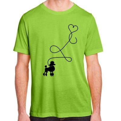 1950's Sock Hop Costume Gift Dog Cute Poodle Heart Adult ChromaSoft Performance T-Shirt