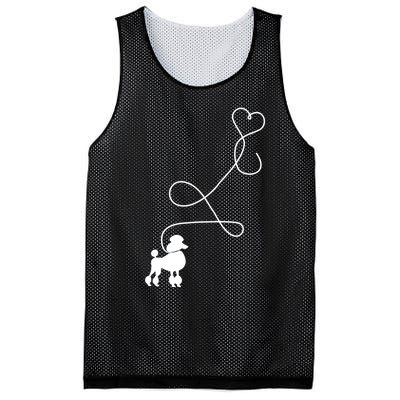 1950's Sock Hop Costume Gift Dog Cute Poodle Heart Mesh Reversible Basketball Jersey Tank