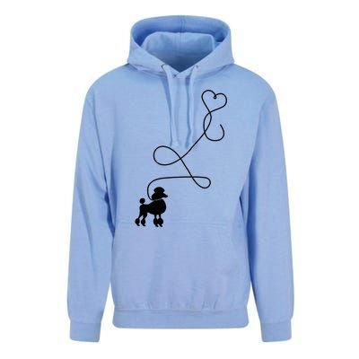 1950's Sock Hop Costume Gift Dog Cute Poodle Heart Unisex Surf Hoodie