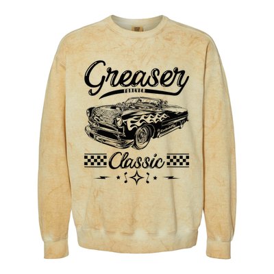 1950s Sock Hop Costume Retro 50s Vintage Rockabilly Greaser Colorblast Crewneck Sweatshirt