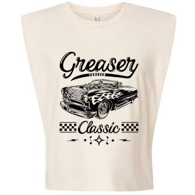 1950s Sock Hop Costume Retro 50s Vintage Rockabilly Greaser Garment-Dyed Women's Muscle Tee