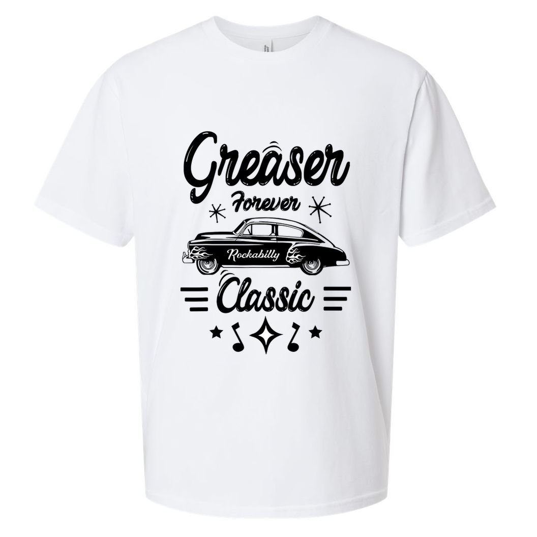 1950s Sock Hop Costume Retro 50s Vintage Rockabilly Greaser Sueded Cloud Jersey T-Shirt