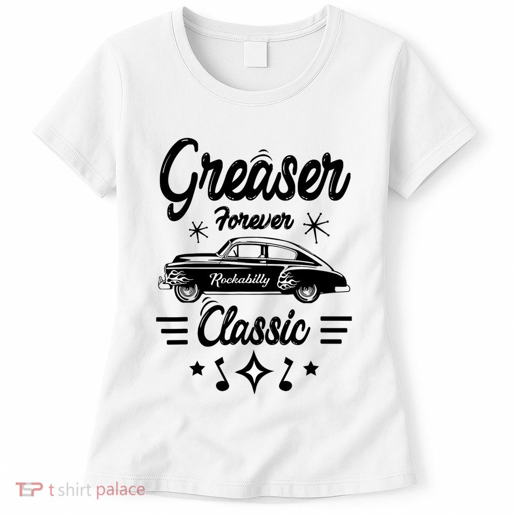 1950s Sock Hop Costume Retro 50s Vintage Rockabilly Greaser Womens T-Shirt