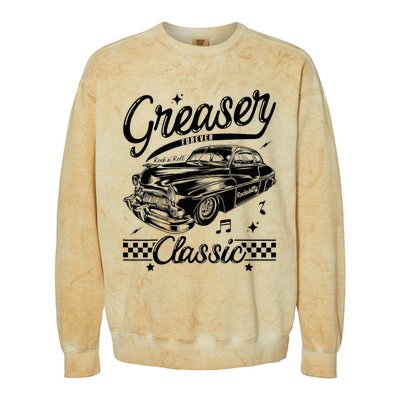 1950s Sock Hop Costume Retro 50s Vintage Rockabilly Greaser Colorblast Crewneck Sweatshirt