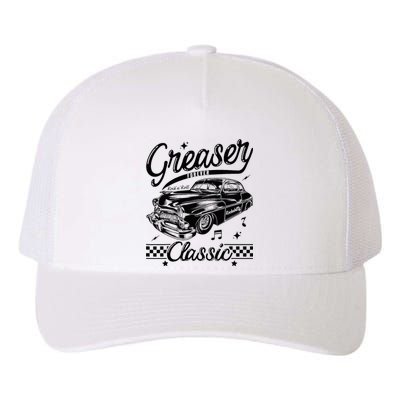 1950s Sock Hop Costume Retro 50s Vintage Rockabilly Greaser Yupoong Adult 5-Panel Trucker Hat