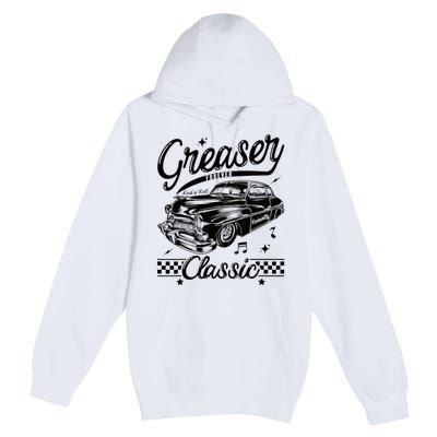 1950s Sock Hop Costume Retro 50s Vintage Rockabilly Greaser Premium Pullover Hoodie