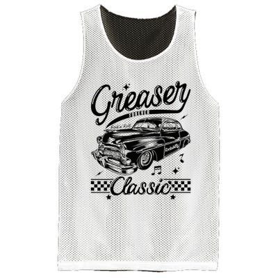 1950s Sock Hop Costume Retro 50s Vintage Rockabilly Greaser Mesh Reversible Basketball Jersey Tank