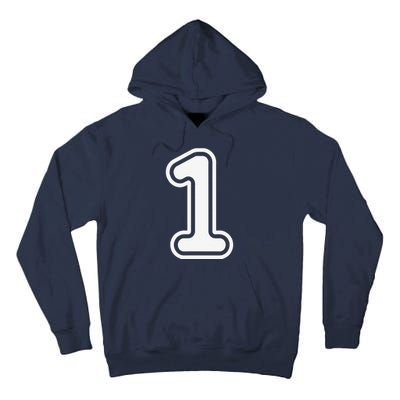 1 Sports Jersey Birthday Age Favorite Lucky Number Tall Hoodie