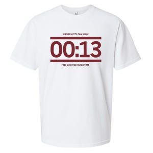 13 Seconds Kansas City Can Make 13 Seconds Feel Like Too Much Time Sueded Cloud Jersey T-Shirt