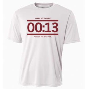 13 Seconds Kansas City Can Make 13 Seconds Feel Like Too Much Time Cooling Performance Crew T-Shirt