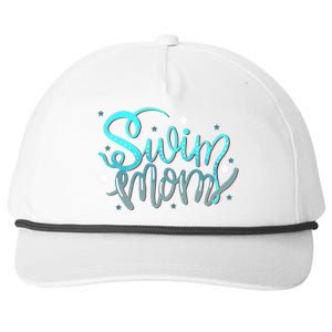 1 Swim Mom Swimmers Mothers Gift Funny Gift Snapback Five-Panel Rope Hat