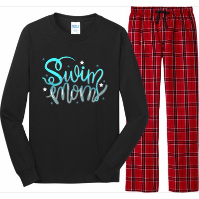 1 Swim Mom Swimmers Mothers Gift Funny Gift Long Sleeve Pajama Set