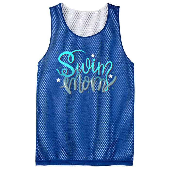 1 Swim Mom Swimmers Mothers Gift Funny Gift Mesh Reversible Basketball Jersey Tank