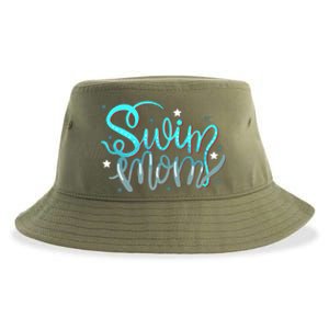 1 Swim Mom Swimmers Mothers Gift Funny Gift Sustainable Bucket Hat