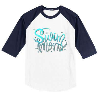 1 Swim Mom Swimmers Mothers Gift Funny Gift Baseball Sleeve Shirt