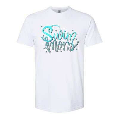 1 Swim Mom Swimmers Mothers Gift Funny Gift Softstyle CVC T-Shirt