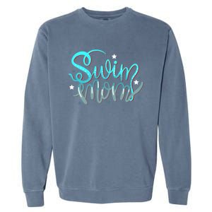 1 Swim Mom Swimmers Mothers Gift Gift Garment-Dyed Sweatshirt