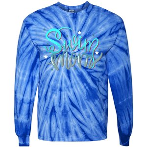 1 Swim Mom Swimmers Mothers Gift Gift Tie-Dye Long Sleeve Shirt