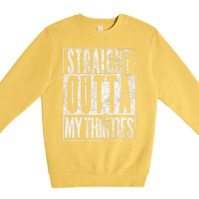 1984 Straight Outta My Thirties 40th Birthday Gift 40 Years Premium Crewneck Sweatshirt