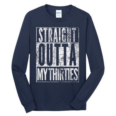 1984 Straight Outta My Thirties 40th Birthday Gift 40 Years Tall Long Sleeve T-Shirt