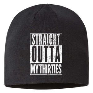 1983 Straight Outta My Thirties 40th BIRTHDAY Gift 40 Years Sustainable Beanie