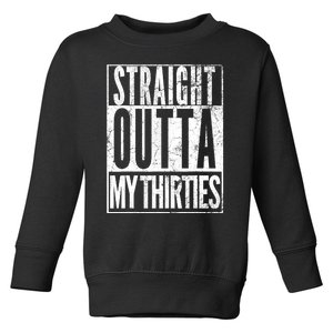 1983 Straight Outta My Thirties 40th BIRTHDAY Gift 40 Years Toddler Sweatshirt