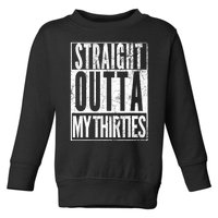 1983 Straight Outta My Thirties 40th BIRTHDAY Gift 40 Years Toddler Sweatshirt