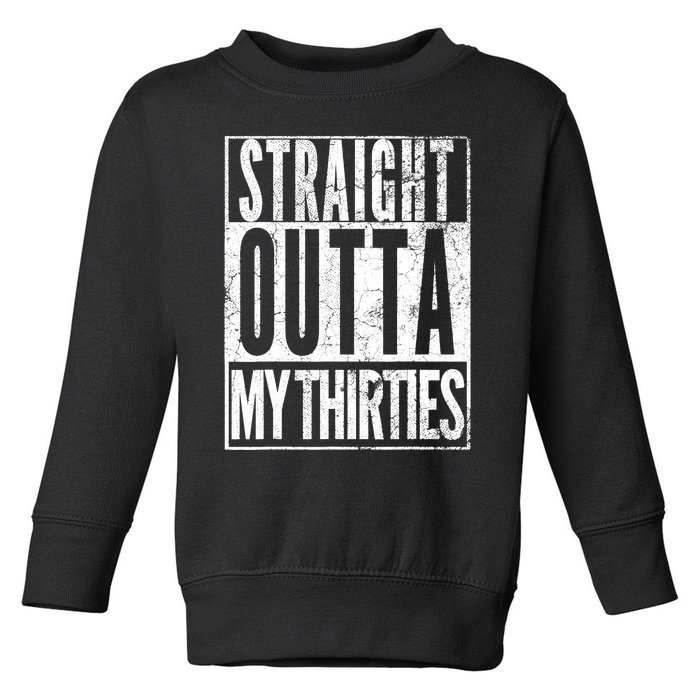 1983 Straight Outta My Thirties 40th BIRTHDAY Gift 40 Years Toddler Sweatshirt