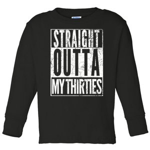 1983 Straight Outta My Thirties 40th BIRTHDAY Gift 40 Years Toddler Long Sleeve Shirt