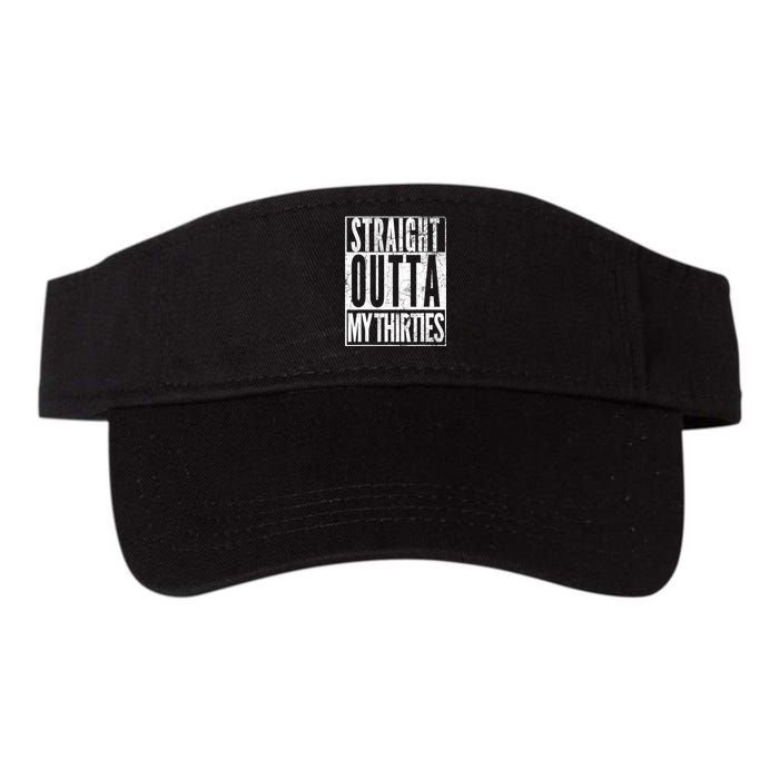 1983 Straight Outta My Thirties 40th BIRTHDAY Gift 40 Years Valucap Bio-Washed Visor