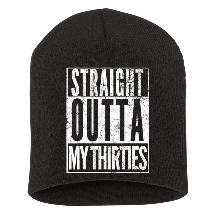 1983 Straight Outta My Thirties 40th BIRTHDAY Gift 40 Years Short Acrylic Beanie