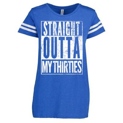 1983 Straight Outta My Thirties 40th BIRTHDAY Gift 40 Years Enza Ladies Jersey Football T-Shirt