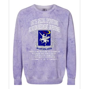 160th Special Operations Aviation Regiment Colorblast Crewneck Sweatshirt