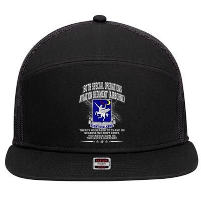 160th Special Operations Aviation Regiment 7 Panel Mesh Trucker Snapback Hat