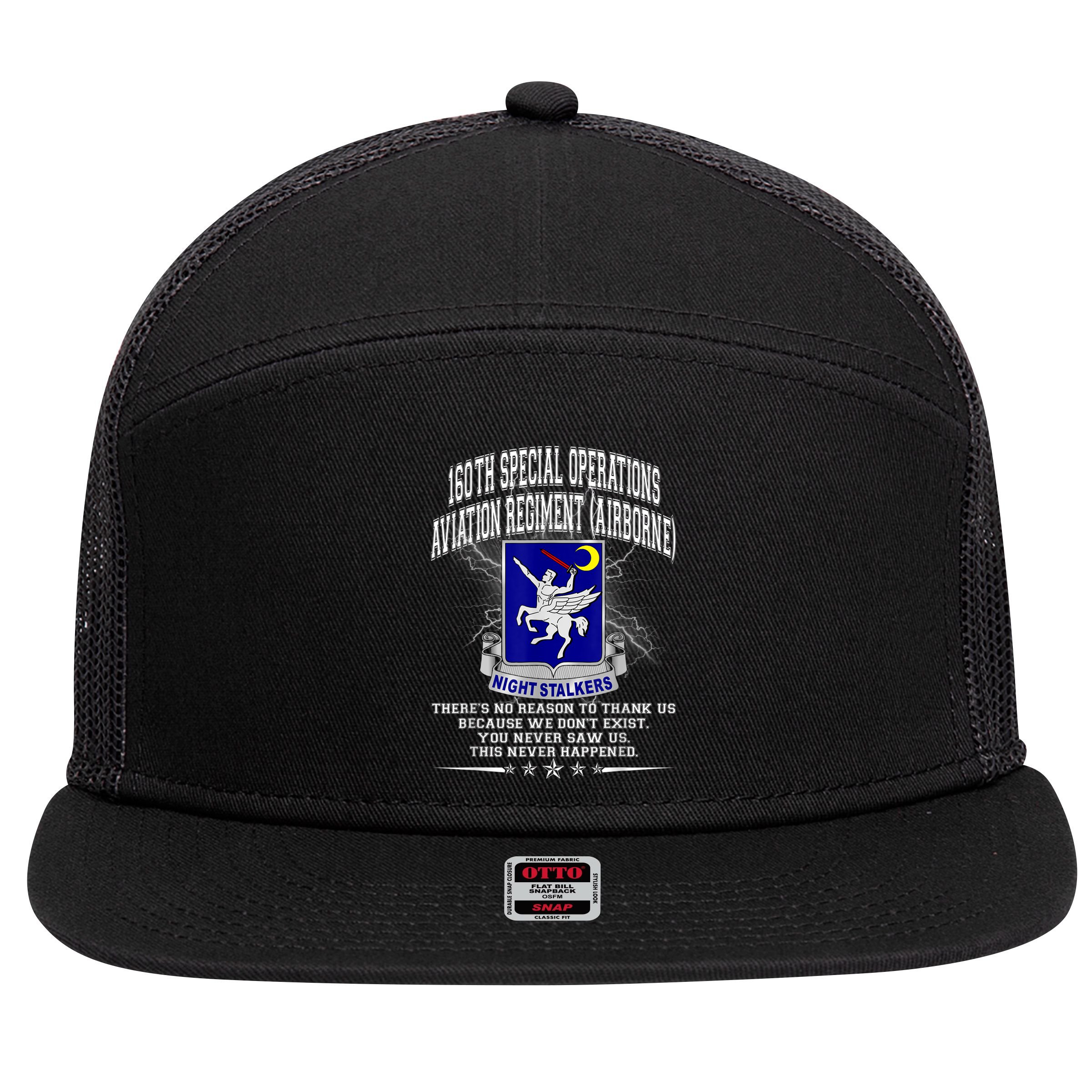 160th Special Operations Aviation Regiment 7 Panel Mesh Trucker Snapback Hat