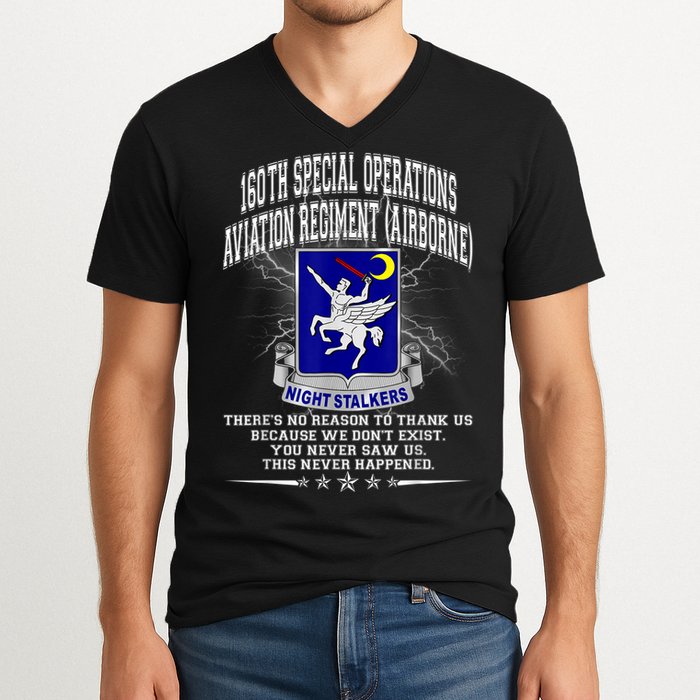 160th Special Operations Aviation Regiment V-Neck T-Shirt