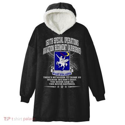 160th Special Operations Aviation Regiment Hooded Wearable Blanket