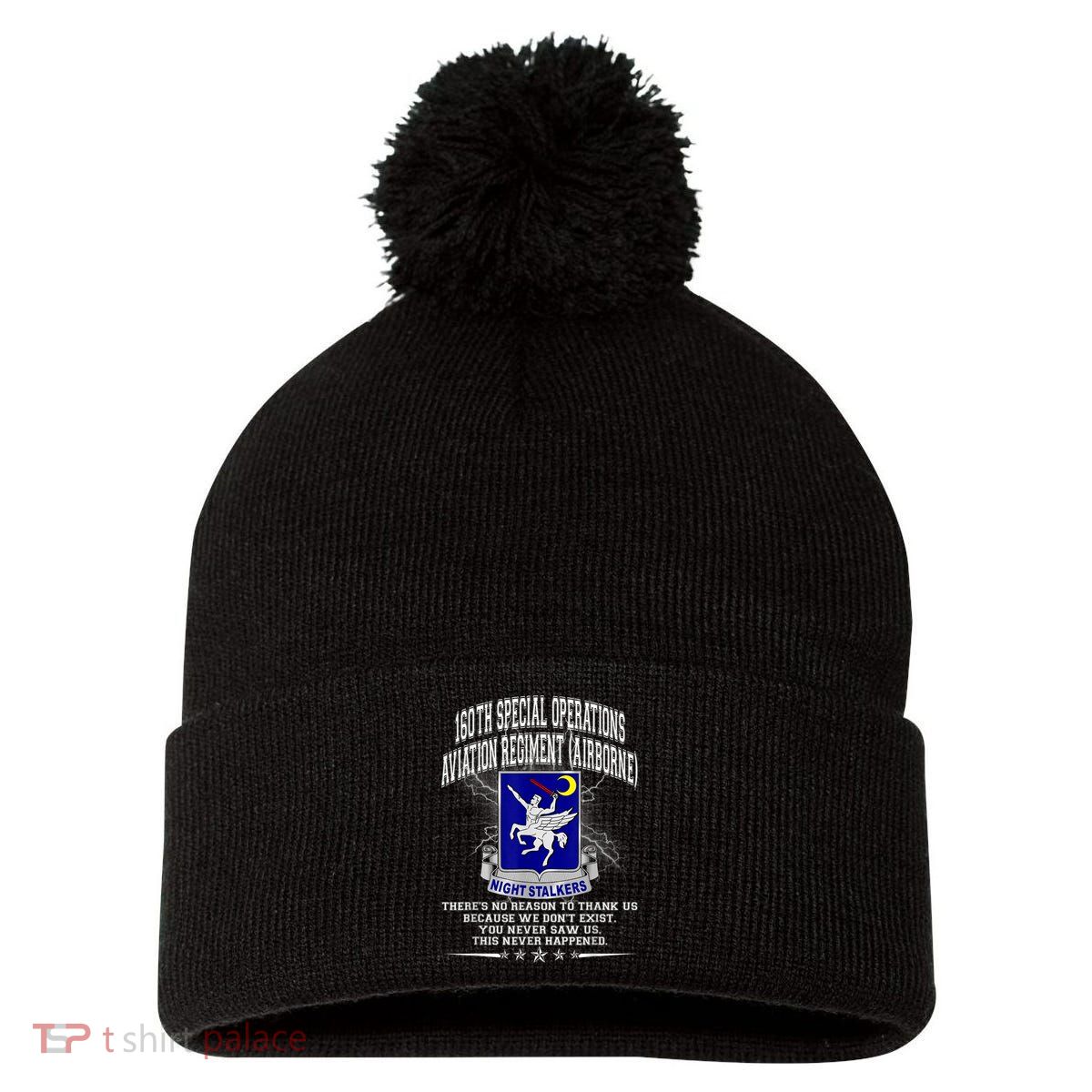 160th Special Operations Aviation Regiment Pom Pom 12in Knit Beanie