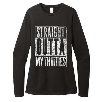 1984 Straight Outta My Thirties 40th Birthday Gift 40 Years Womens CVC Long Sleeve Shirt